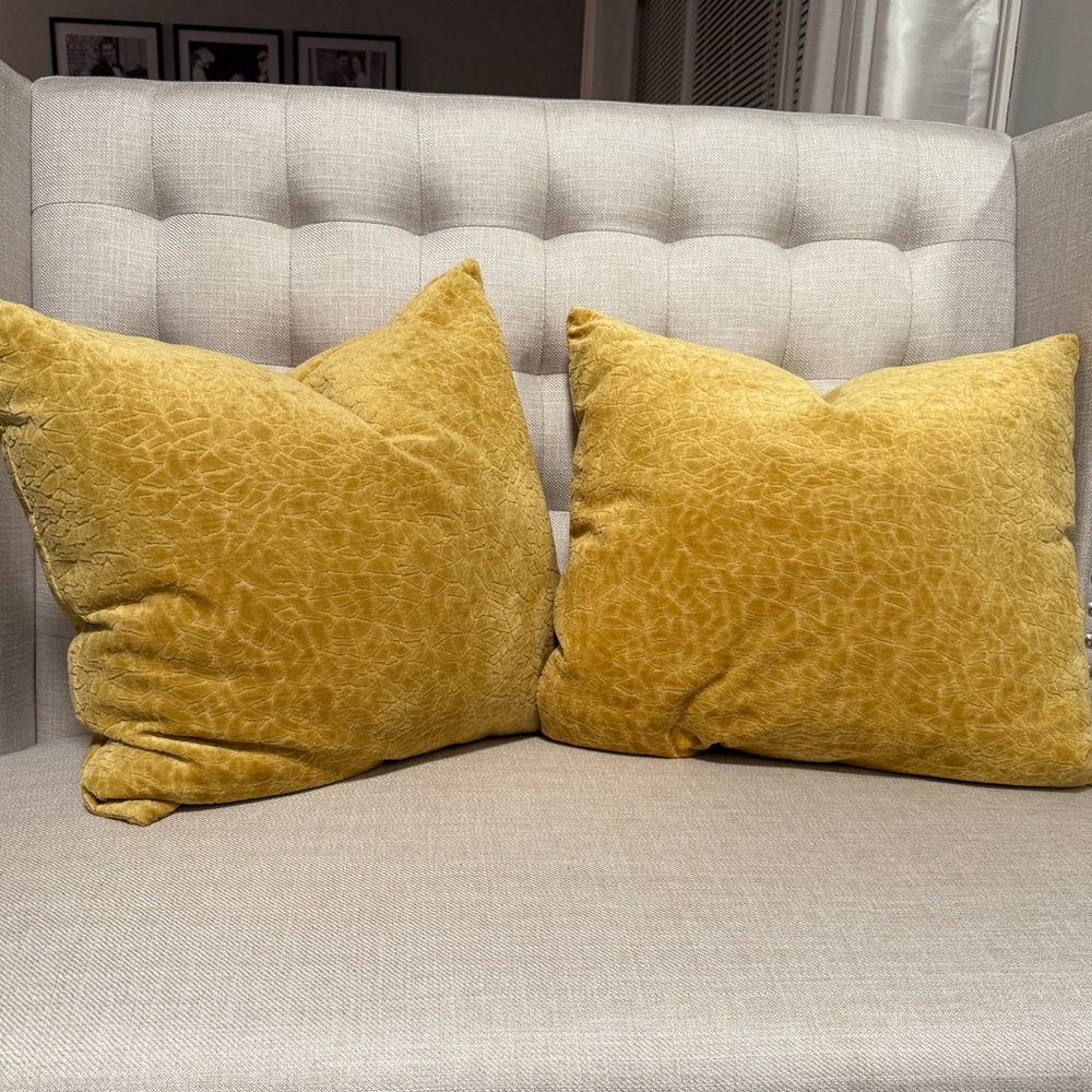 Yellow pillows